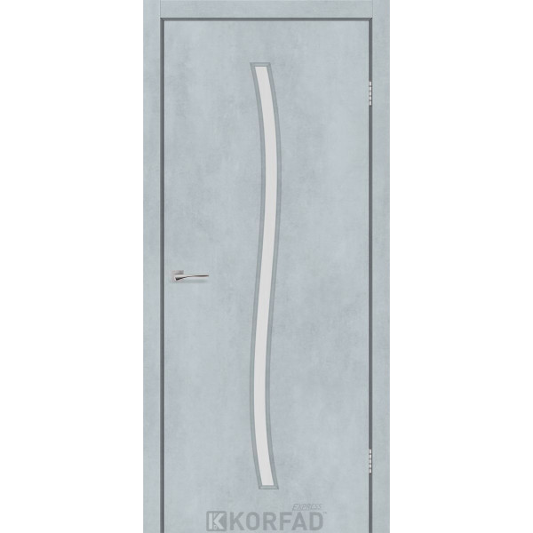 Міжкімнатні двері Korfad Corner Glass-04 - Ламіновані