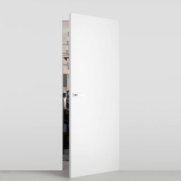 Міжкімнатні двері Папа Карло Приховані Двері iDoors Prime-AL сірий торець алюм. (під оздоблення)