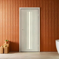 Міжкімнатні двері Stil Doors Arizona сатин або чорне скло (кремове дерево)