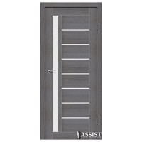 Міжкімнатні двері Stil Doors London сатин або чорне скло (дрім вуд)