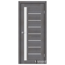 Міжкімнатні двері Stil Doors London сатин або чорне скло (дрім вуд)