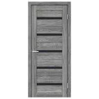 Міжкімнатні двері Doors Smart C026 BG чорне скло (дуб сієрра)