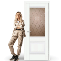 Міжкімнатні двері Doors Smart C070 CD скло бронза (дуб меренго)