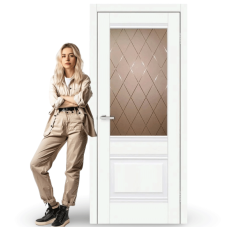 Міжкімнатні двері Doors Smart C070 CD скло бронза (дуб меренго)