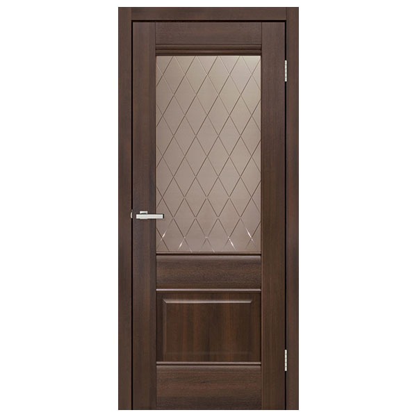 Міжкімнатні двері Doors Smart C070 CD скло бронза (дуб бордо)
