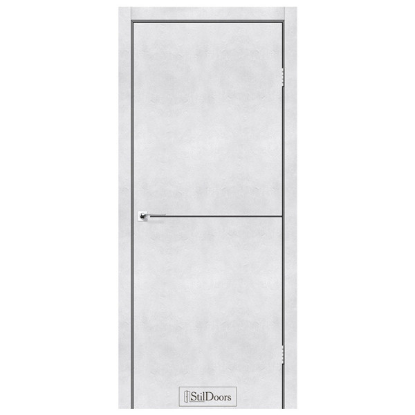Міжкімнатні двері Stil Doors Loft Aluminium (світлий бетон)