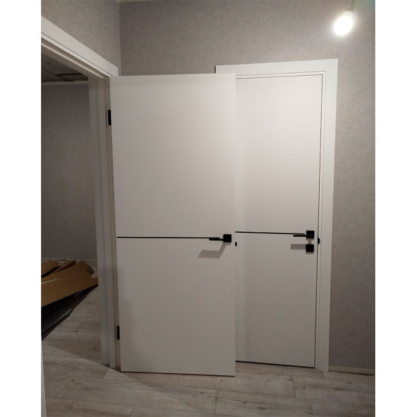 Міжкімнатні двері Stil Doors Loft Aluminium (білий мат)