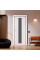 Міжкімнатні двері Leador Express Ferona скло сатин або чорне (білий матовий)