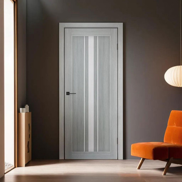 Міжкімнатні двері KFD Lacrima скло сатин або чорне (альба лайн)