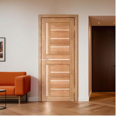 Міжкімнатні двері Doors C051 ПВХ ціна з коробкою (дуб дорато)