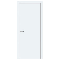 Міжкімнатні двері Doors Trento TR 01 чорний торець (емаліт білий)
