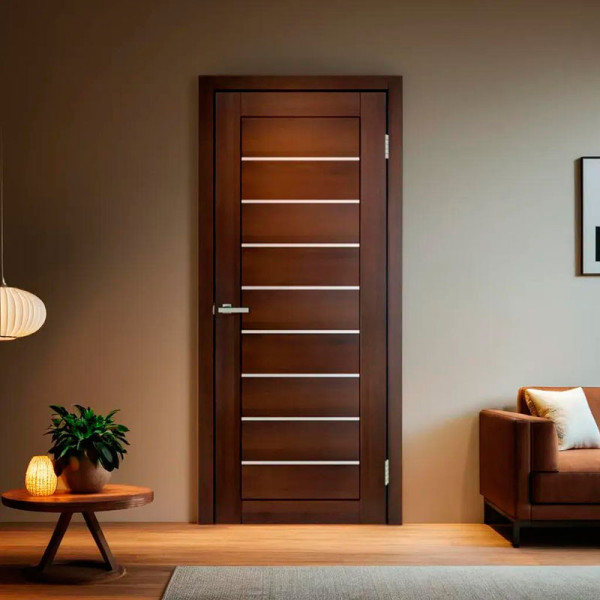Міжкімнатні двері Doors Smart C018 сатин або чорне скло (бордо)