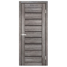 Міжкімнатні двері Doors Smart C018 скло чорне (дуб браш)