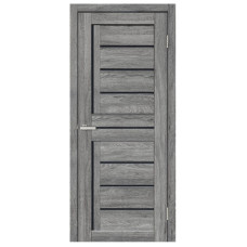Міжкімнатні двері Doors Smart C051 скло чорне (дуб сієра)