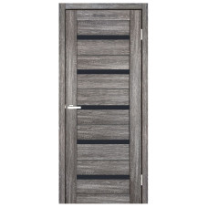 Міжкімнатні двері Doors Smart C026 скло чорне (дуб браш)