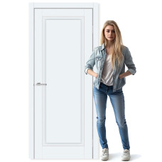 Міжкімнатні двері Doors Neo N02B без скла (емаліт білий)