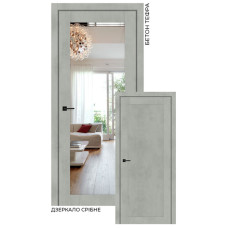 Міжкімнатні двері Stil Doors Vermont дзеркало (бетон тефра)