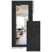 Міжкімнатні двері Stil Doors Vermont дзеркало (бетон антрацит)