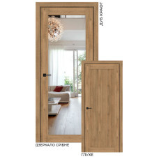 Міжкімнатні двері Stil Doors Vermont дзеркало двостороннє (дуб крафт)