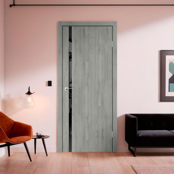 Міжкімнатні двері Stil Doors Loft Glass (дуб платина)